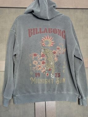 Billabong Men’s Gray Graphic Hoodie - Midnight Sun